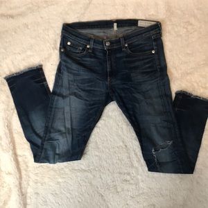 Rag & Bone: Crop Jean - Alderly, Faded Wash